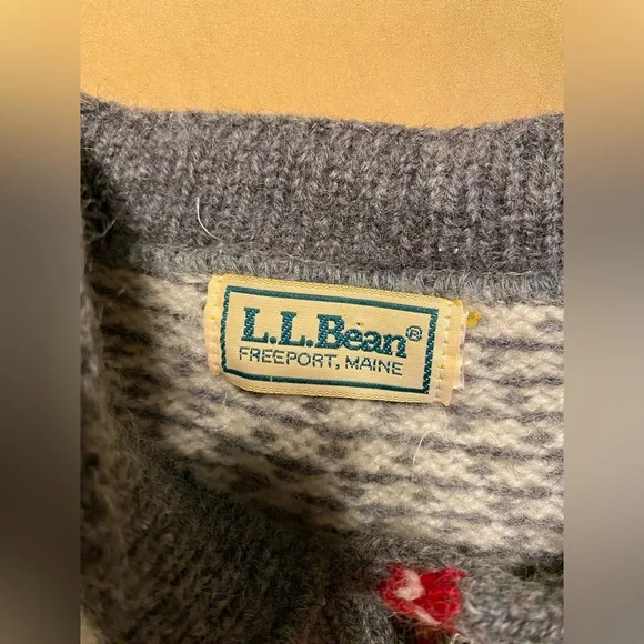Vintage LL Bean Sweater Cardigan - Picture 3 of 5